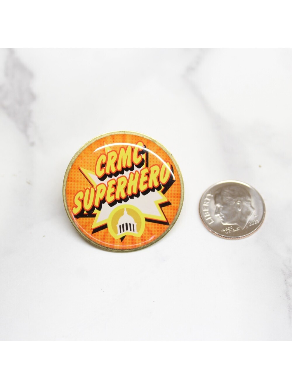 CRMC Superhero Pin USA Made